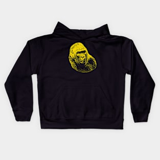 Gorilla portrait Kids Hoodie